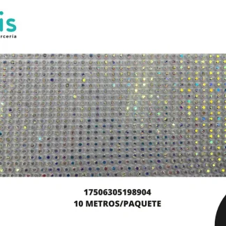 STRASS PLASTICO SELANUSA 17506305198904 10 MTS/PQT CRISTAL AB