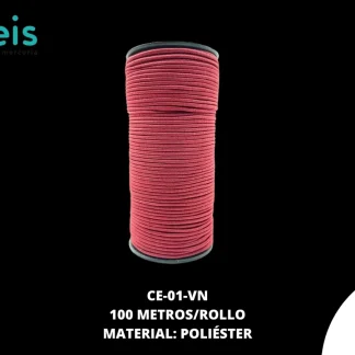 CINTA COLA RATA ELASTICA VINO SELANUSA CON 100 MTS