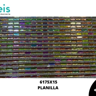 PEDRERIA PLANILLAS RECTANGULO 6175X15 24cmX40cm MULTICOLOR
