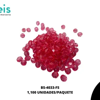 ACRILICO TRANSPARENTE REDONDO REF: 10 MM 1100 U/PQT (.5KG) FIUSHA