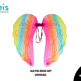 PARCHES LENTEJUELA ALAS ANGEL GRANDES AAYM-0045-MT 24cmX34cm MULTICOLOR