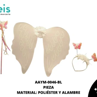 ALAS INFANTILES ANGEL JUEGO COMPLETO AAYM-0046-BL 41.5cmX42cm BLANCO