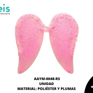 ALAS INFANTILES ANGEL PLUMA LUREX AAYM-0048-RS 52cmX46cm ROSA