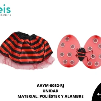 ALAS INFANTILES CATARINA AAYM-0052-RJ 49cmX36cm ROJO