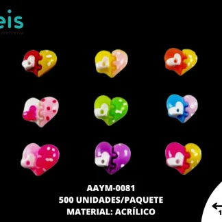 FIGURA INFANTIL CORAZON 12X13 MM