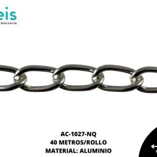 CADENA ALUMINIO 1504 NIQUEL 40 METROS/ROLLO