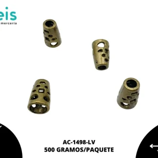SEPARADOR TUBO CALADO 14MM LATON VIEJO 500 grs