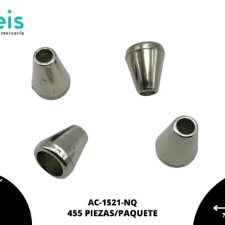 SEPARADOR METAL CAMPANA LISA 10MM REF: 1022 NIQUEL 455 UNIDADES/PAQUETE