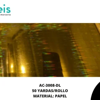 ACCESORIOS AYM PAPEL FOIL AC-3008-DL 50 YDS/ROLLO DORADO