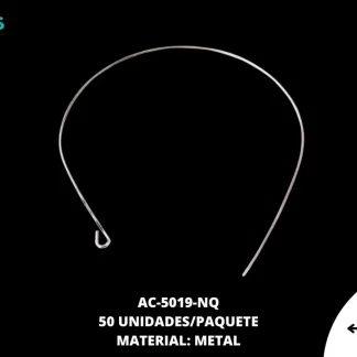 DIADEMA METALICA 1:5 NIQUEL 50 UNIDADES/PAQUETE