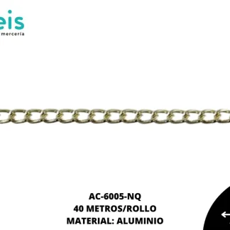 CADENA ALUMINIO 2102 NIQUEL 40 METROS/ROLLO