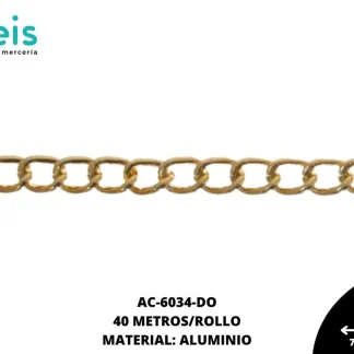 CADENA ALUMINIO L1710 DORADO 40 METROS