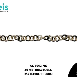 CADENA HIERRO REF: 3(KJ-056) NIQUEL 40 METROS/ROLLO