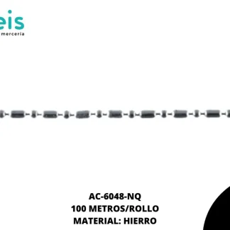 CADENA HIERRO 1MM REF: 615 NIQUEL 100 METROS/ROLLO