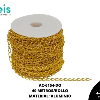 CADENA ALUMINIO GRABADA 10.4X5.8MM A-1520B 40 METROS