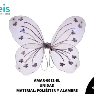 ACCESORIOS MARIPOSAS ALAS AMAR-0012-BL 49cmX42.5cm BLANCO