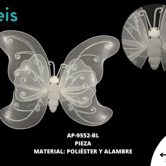 ACCESORIOS MARIPOSAS ALAS AMAR-0014-BL 38cmX47cm BLANCO