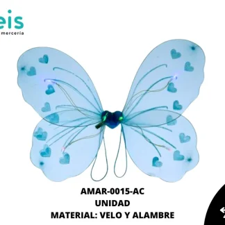 ACCESORIOS MARIPOSAS ALAS AMAR-0015-AC 47.5cmX42.5cm AZUL CELESTE