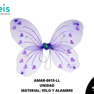 ACCESORIOS MARIPOSAS ALAS AMAR-0015-LL 47.5cmX42.5cm LILA