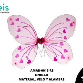 ACCESORIOS MARIPOSAS ALAS AMAR-0015-RS 47.5cmX42.5cm ROSA