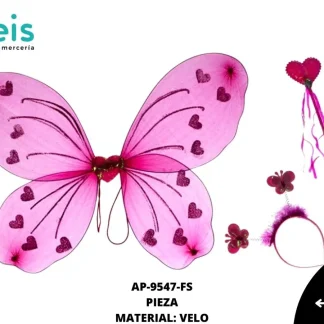 ACCESORIOS MARIPOSAS ALAS JUEGO COMPLETO AMAR-0016-FS 49cmX37.5cm FIUSHA