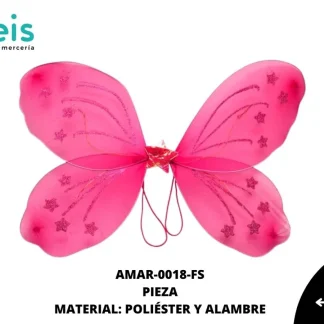 ALAS ADORNO MARIPOSA ESTRELLA CON LUZ REF: 173 FIUSHA UNIDAD
