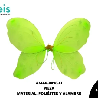 ACCESORIOS MARIPOSAS ALAS AMAR-0018-LI 47cmX42cm LIMON