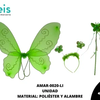 ALAS ADORNO MARIPOSA MORITAS JUEGO COMPLETO REF: A022 LIMON UNIDAD