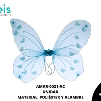 ALAS ADORNO MARIPOSA REF: 173 AZUL CELESTE UNIDAD