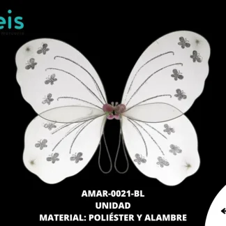 ALAS ADORNO MARIPOSA REF: 173 BLANCO UNIDAD