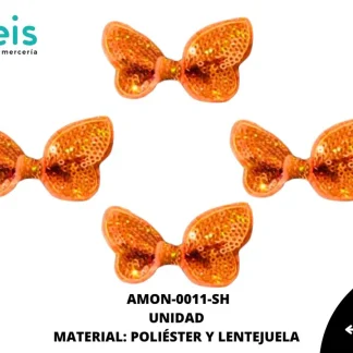 ACCESORIOS MOÑOS LENTEJUELA AMON-0011-SH 6cmX4cm SHEDRON