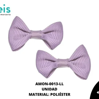 ACCESORIOS MOÑOS LISO AMON-0013-LL 3.5cmX2.5cm 100 PZ/PQT LILA