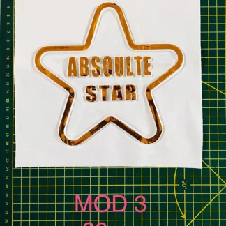 PARCHES RELIEVE Y ESTAMPADO ESTRELLA ABSOULTE STAR AP-003