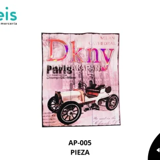 PARCHES RELIEVE Y ESTAMPADO DKNY CARRO CLASICO AP-005 ROSA