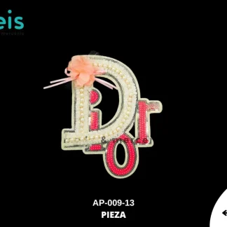 PARCHES BORDADOS Y ESTAMBRE DIOR PERLA Y LENTEJUELA AP-009-13