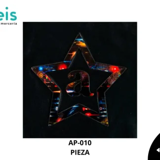 PARCHES RELIEVE Y ESTAMPADO ESTRELLA GALAXIA AP-010