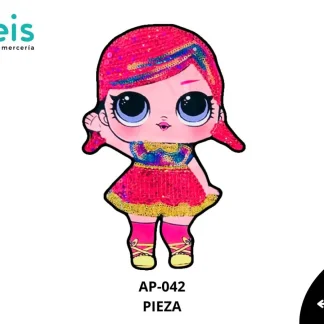 PARCHES RELIEVE Y ESTAMPADO MUÑECA LOL SUPER B.B AP-042