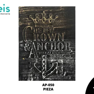 PARCHES RELIEVE Y ESTAMPADO THE NEW CROWN & ANCHOR AP-050 23cmX30cm