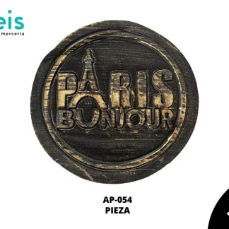 PARCHES RELIEVE Y ESTAMPADO CIRCULO PARIS BUNJOUR AP-054 23cmX23cm