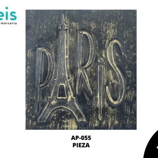 PARCHES RELIEVE Y ESTAMPADO PARIS TORRE EIFFEL AP-055 22cmX23cm