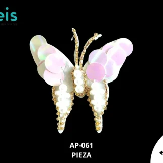 PARCHES LENTEJUELA MARIPOSA AP-061 10cmX11cm