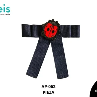 PARCHES LENTEJUELA MOÑO CATARINA AP-062 12cmX13cm NEGRO