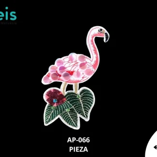PARCHES LENTEJUELA PARCHE FLAMINGO AP-066 10cmX14cm ROSA