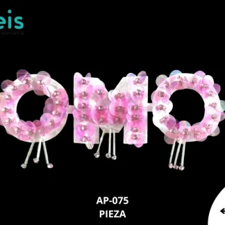 PARCHES LENTEJUELA OMO AP-075 22cmX9cm ROSA