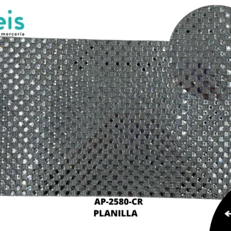 PEDRERIA PLANILLAS CUADRADA AP-2580-CR 24cmX40cm CRISTAL