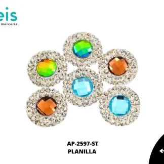PEDRERIA PLANILLAS CIRCULO AP-2597-ST 24cmX40cm CRISTAL