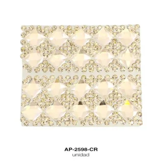 PEDRERIA PLANILLAS ROMBO AP-2598-CR 24cmX40cm CRISTAL