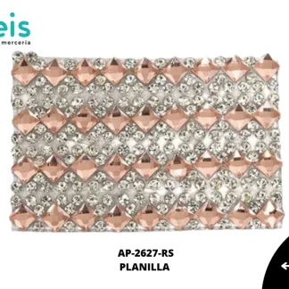 PEDRERIA PLANILLAS ROMBO Y PUNTOS AP-2627-RS 24cmX40cm ROSA