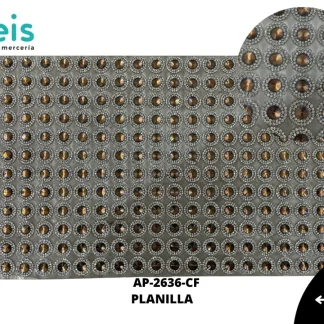 PEDRERIA PLANILLAS CIRCULO AP-2632-CF 24cmX40cm CAFÉ