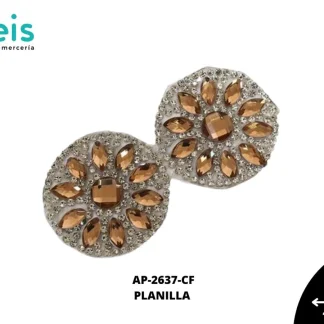 PEDRERIA PLANILLAS VIDRIO FLOR AP-2637-CF 24cmX40cm CAFÉ